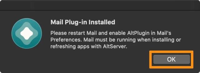 AltStore mac Mail Plug-in 2
