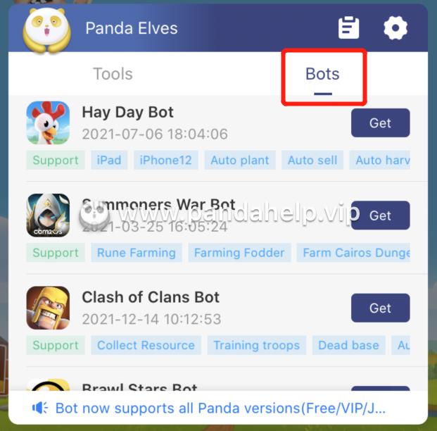 panda bots on panda center